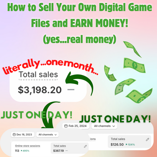 How to Sell Your Own Digital Game Files and EARN MONEY!