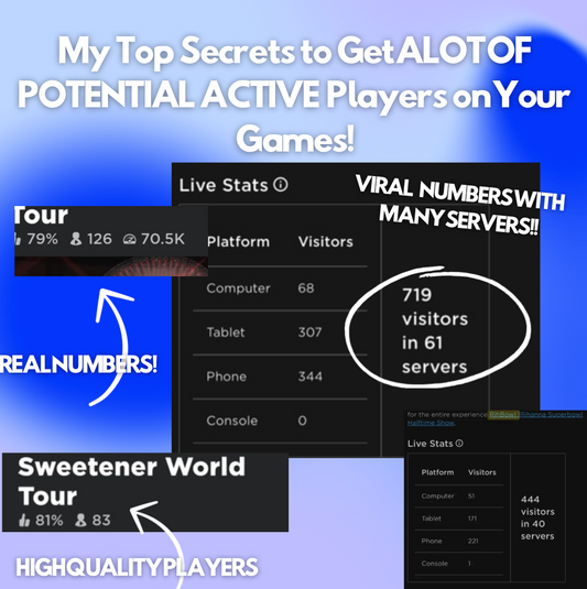 My Top Secrets to Get ALOT OF POTENTIAL ACTIVE Players on Your Game!