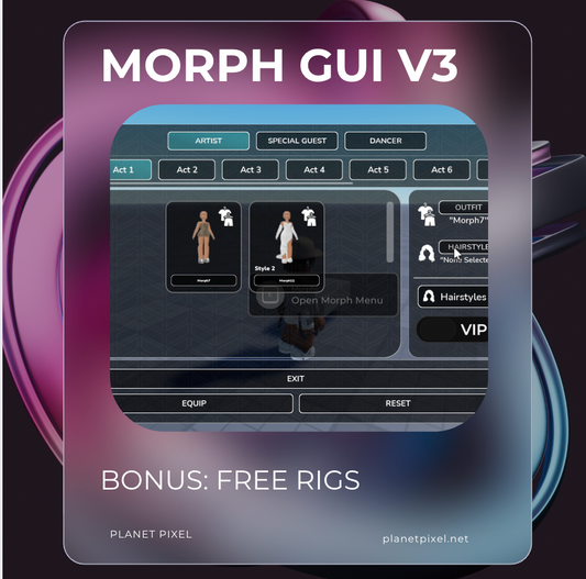 Morph GUI V3 + FREE RIGS