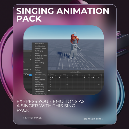 Singing Animation Pack - 20+
