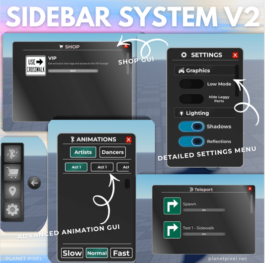 Sidebar Menu GUI V2